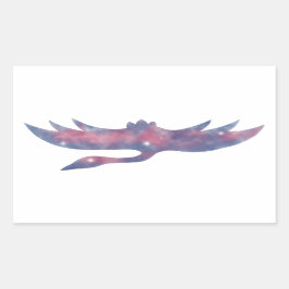 ライトクレーン星景ステッカー 長方形シール