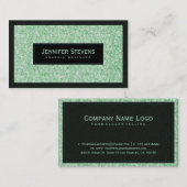ライトグエレガントリーングリッター&スパークル 名刺 (正面/裏面)