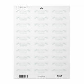 ライトグエレガントリーンボウ差出人住所ラベル ラベル (フルシート)