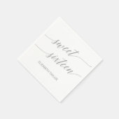 ライトグエレガントレイ書道Sweet sixteen スタンダードカクテルナプキン (角)