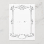 ライトグエレガントレーチノイスリー結婚ケルブ エンクロージャーカード (裏面)