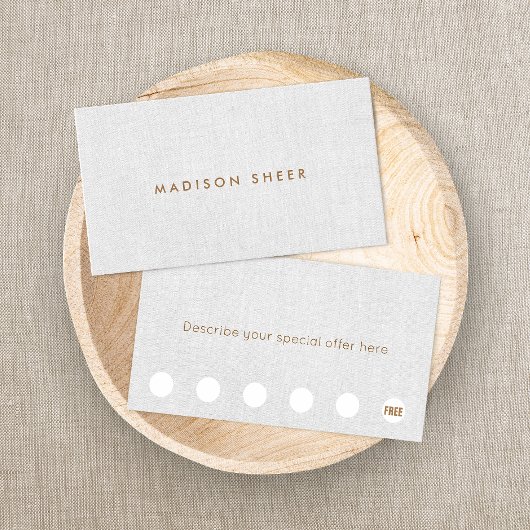 ライトグミニマルレーリネン6パンチロイヤリティ ロイヤリティカード