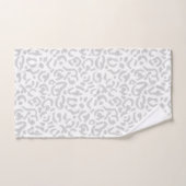 ライトグモダンレーレオパードアニマルプリント バスタオルセット (ハンドタオル)