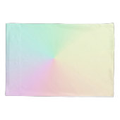 ライトグラディエントグラデーションレインボーパステルエステティック 枕カバー (裏面-左)