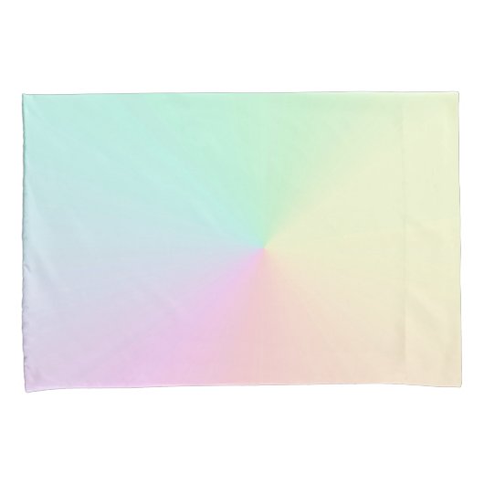 ライトグラディエントグラデーションレインボーパステルエステティック 枕カバー (正面右)