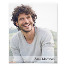 ライトグラデーショ縁どン8 x 10アクターのヘッドショットプリント フォトプリント           