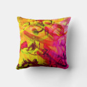 ライトグラフフィットアーバングラフィックアートモダン抽象芸術 クッション (裏面)