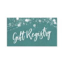 ライトグランジスクリプカジュアルトティール（緑がかった色）ギフトレジストリ