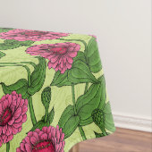 ライトグリーンのピンクジニアス テーブルクロス (インサイチュ)