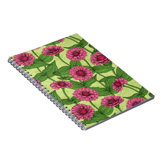 ライトグリーンのピンクジニアス ノートブック (右側)