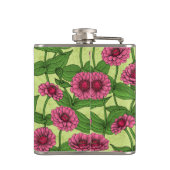 ライトグリーンのピンクジニアス フラスク (裏面)