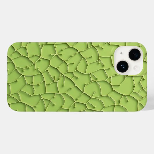 ライトグリーンのフレッシュなiPhoneケースデザイン Case-Mate iPhoneケース (裏面 (横))