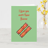 ライトグリーンのベーコンカードより愛してる カード (黄色い花)