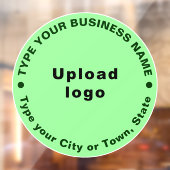 ライトグリーンの循環ビジネスブランドテキスト ウィンドウサイン (シート2)