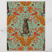 ライトグリーンの秋のうさぎ (正面)