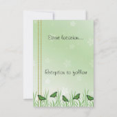 ライトグリーンの緑の蝶 – セーブザデート (裏面)