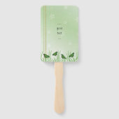 ライトグリーンの緑の蝶 – 結婚s ハンドファン (裏面)