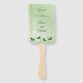 ライトグリーンの緑の蝶 – 結婚s ハンドファン (正面)