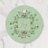 ライトグリーングリッター植物性ユーカリカスタムス フェイバータグ (正面)