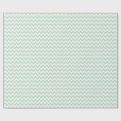 ライトグリーンシェブロンラッピング紙 ラッピングペーパー (フラット)