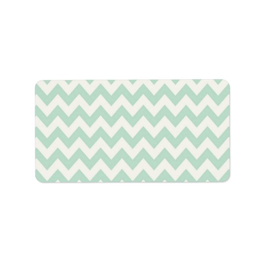 ライトグリーンシェブロン住所 シール (正面)