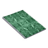 ライトグリーンスネークスキンプリント ノートブック (右側)