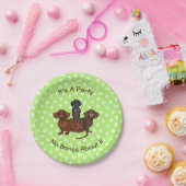 ライトグリーンダックシュント紙プレート ペーパープレート (パーティー)