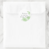 ライトグリーンデイジー差出人住所 ラウンドシール (バッグ)