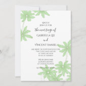 ライトグリーンデイジー結婚ズ 招待状 (正面)