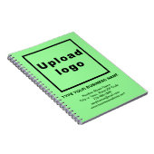 ライトグリーンノートブックのビジネスブランド ノートブック (右側)