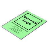 ライトグリーンノートブックのビジネスブランド ノートブック (左側)