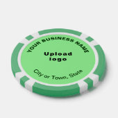 ライトグリーンビジネスブランドのトランプのポーカーチップ ポーカーチップ (シングル)