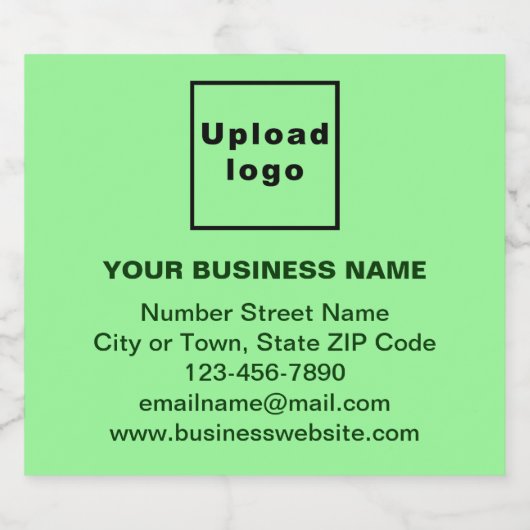 ライトグリーンビールのビジネスブランドボトルラベル ビールラベル (シングルラベル)