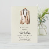 ライトグリーンブリデスメイドバチュラーパーティ 招待状 (スタンド正面)