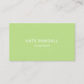 ライトグリーンプロフェッショナルソーシャルメディアネットワーク 名刺 (正面)