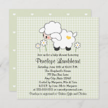 ライトグリーンベビーラムベビーシャワー