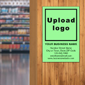 ライトグリーンポスターにビジネスブランド ポスター