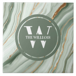 ライトグリーンマーブルタイルシーグリーンティール（緑がかった色）石 タイル