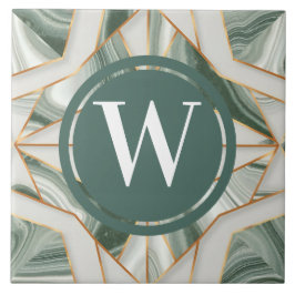 ライトグリーンマーブルタイルシーグリーンティール（緑がかった色）石 タイル