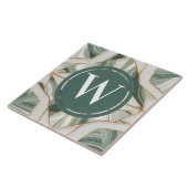 ライトグリーンマーブルタイルシーグリーンティール（緑がかった色）石 タイル (側面)