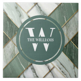 ライトグリーンマーブルタイルシーグリーンティール（緑がかった色）石 タイル