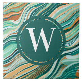 ライトグリーンマーブルタイルシーグリーンティール（緑がかった色）石 タイル