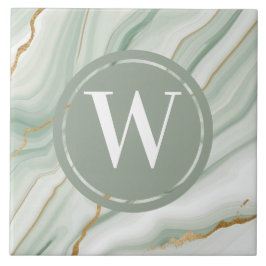 ライトグリーンマーブルタイルシーグリーンティール（緑がかった色）石 タイル