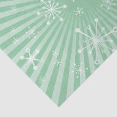 ライトグリーンモダンスノーフレークティッシュペーパー 薄葉紙 (詳細)
