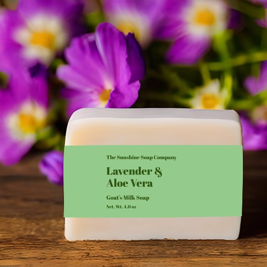 ライトグリーンモダンソープベリーバンド 招待状ベリーバンド