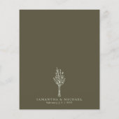 ライトグリーンモダンバジェット我々は植物学 チラシ (裏面)