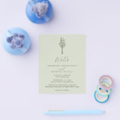 ライトグリーンモダンバジェット我々は植物学 チラシ (シングル)