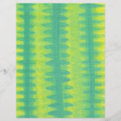 ライトグリーンラダーパター、黄色、スクラップブック紙 (正面)