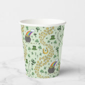 ライトグリーンラッキーシャームロックSt patricks day 紙コップ (右)