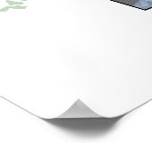 ライトグリーンリーファージツリースケッチ2つのファミリーツリー ポスター (角)